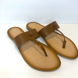 J. Jill brown and tan sandals size 10